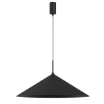 Lampa wisząca Capital D60 w kolorze czarnym, z jednym źródłem światła GX53. Okrągła podsufitka i długi przewód w minimalistycznym stylu. Kształt stożkowy klosza zapewnia nowoczesny wygląd. Idealna do aranżacji wnętrz.