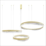 Preciosa lampa wisząca 3xLED/158W złota ML1001