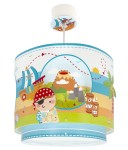 Wyspa Piratów lampa wisząca 1xE27 multikolor 60652