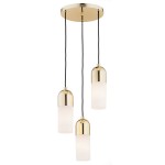 Burgos lampa wisząca 3xE27 mosiądz 1466AR