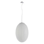 Braga lampa wisząca 1xE27 chrom/biały ML0350