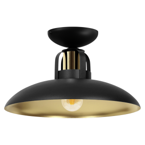 Felix lampa sufitowa 1xE27 czarna/złota MLP8905