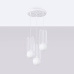 Brina 3P lampa wisząca 3xG9 biała SL.1335