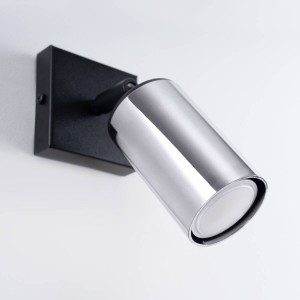 Winx kinkiet (spot) 1xGU10 czarny/chrom SL.1366