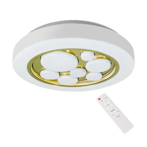 Bubbles plafon z pilotem 1xLED/30W biały/złoty ML8128