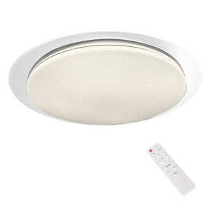 Ontario D76 plafon z pilotem 1xLED/80W biały ML7136