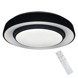 Naomi plafon z pilotem 1xLED/24W czarny/biały ML6406