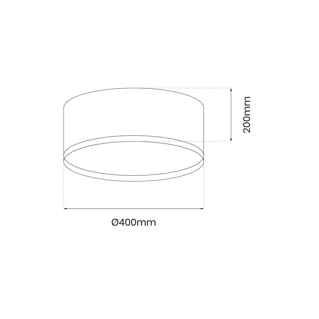 Plafon Rondo 1xLED/18W w kolorze butelkowej zieleni z złotymi elementami. Okrągły kształt, średnica 400 mm, wysokość 200 mm. Prosty design, idealny do nowoczesnych wnętrz.