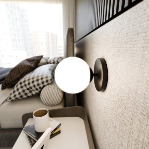 Bior kinkiet 1-punktowy czarny 1020/K1