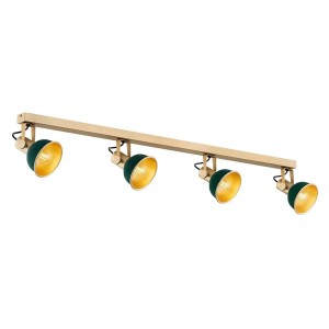 Lenora lampa sufitowa (spot) 4xE14 złota/zielona 1800AR
