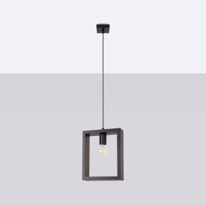 Aries lampa wisząca 1xE27 czarny/wenge SL.1311