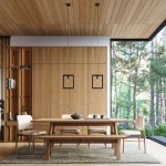 Lampa wisząca Aries 1xE27 w kolorze czarnym i wenge, zawieszona nad drewnianym stołem w nowoczesnej aranżacji. Widoczne prostokątne klosze i elementy naturalnego drewna w tle. Stół z białymi krzesłami, otoczenie z dużymi oknami i roślinnością.