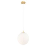 Paloma D25 lampa wisząca 1xE27 mosiądz/biała 8507AR