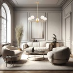 Żyrandol Paloma w kolorze mosiądzu i białym, z pięcioma źródłami światła E14. Ujęcie z dołu, pokazujące okrągłe klosze z żłobieniami. Zawieszony w eleganckim wnętrzu z jasnymi meblami i minimalistycznym wystrojem.