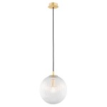 Paloma D25 lampa wisząca 1xE27 mosiądz/transparentny 8517AR