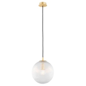 Paloma D25 lampa wisząca 1xE27 mosiądz/transparentny 8517AR