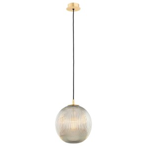 Paloma D25 lampa wisząca 1xE27 mosiądz/szary lister 8519AR
