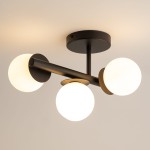 Avola lampa sufitowa 3xG9 czarna/biały 40790