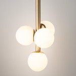 Perla Lux lampa wisząca 4xG9 złota/biały 40777