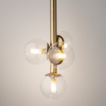 Perla Lux lampa wisząca 4xG9 złota/transparentny 40853