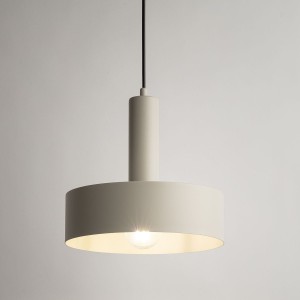 Vitrum Koło D27 lampa wisząca 1xE27 szara/beż 40807