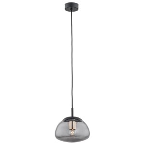 Trini S lampa wisząca 1xE27 czarna/dymna 4333AR
