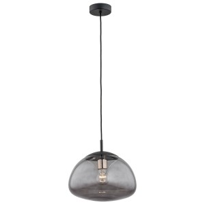 Trini M lampa wisząca 1xE27 czarna/dymna 4334AR