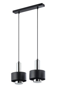 Rif Lux lampa wisząca 2xGX53 czarna/srebrna 40784