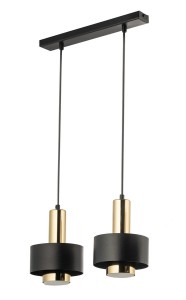 Rif Lux lampa wisząca 2xGX53 czarna/złota 40785