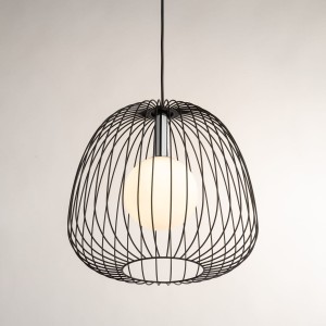 Bell D33 lampa wisząca 1xG9 czarna/srebrna 40723