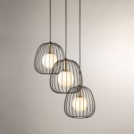 Bell lampa wisząca 3xG9 czarna/złota 40729