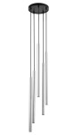 Sopel Lux lampa wisząca 5xG9 czarna/srebrny 40732