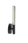 Sopel Lux kinkiet 1xG9 czarny/srebrny 40735