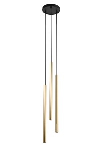 Sopel Lux lampa wisząca 3xG9 czarna/złoty 40738