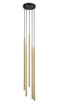 Sopel Lux H75 lampa wisząca 5xG9 czarna/złoty 40749