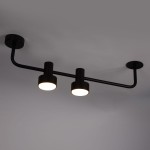 Mona lampa sufitowa 2xGX53 czarna 40900