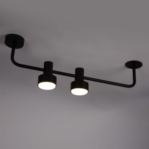 Mona lampa sufitowa 2xGX53 czarna 40900