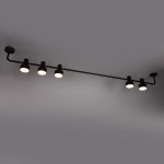 Mona lampa sufitowa 5xGX53 czarna 40983