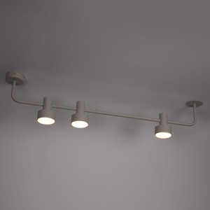 Mona lampa sufitowa 3xGX53 szara/beż 40906