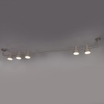 Mona lampa sufitowa 5xGX53 szara/beż 40984