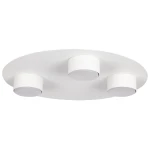 Lampa sufitowa Star w kolorze białym, okrągła, z trzema oprawami GX53. Produkt montowany na suficie, z widocznymi białymi kloszami, idealny do nowoczesnych wnętrz. Prosta forma z matowym wykończeniem.
