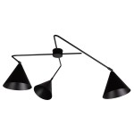 Galaxy lampa sufitowa 3xE27 czarna 40938