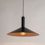 Capri D50 lampa wisząca 1xE27 czarna/miedź 41008