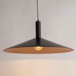 Capri D70 lampa wisząca 1xE27 czarna/miedź 41009