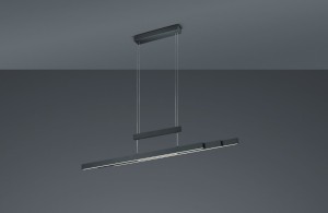 Trajan LED lampa wisząca 3-punktowa czarna 375310532