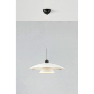 Millinge lampa wisząca 1xE27 czarna/biała 108430