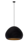 Lava D52 lampa wisząca 1xE27 czarna/złota 41077