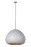 Lava D52 lampa wisząca 1xE27 szara/złota 41078