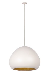 Lava D52 lampa wisząca 1xE27 beżowa/złota 41082