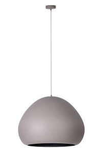 Lava D52 lampa wisząca 1xE27 taupe/czarna 41081